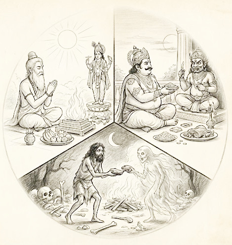 श्रद्धात्रयविभागयोग